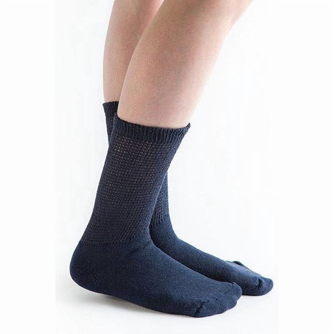 Doc Ortho Loose Fit Cotton Diabetic Socks for Men and Women, 3 Pairs, Crew