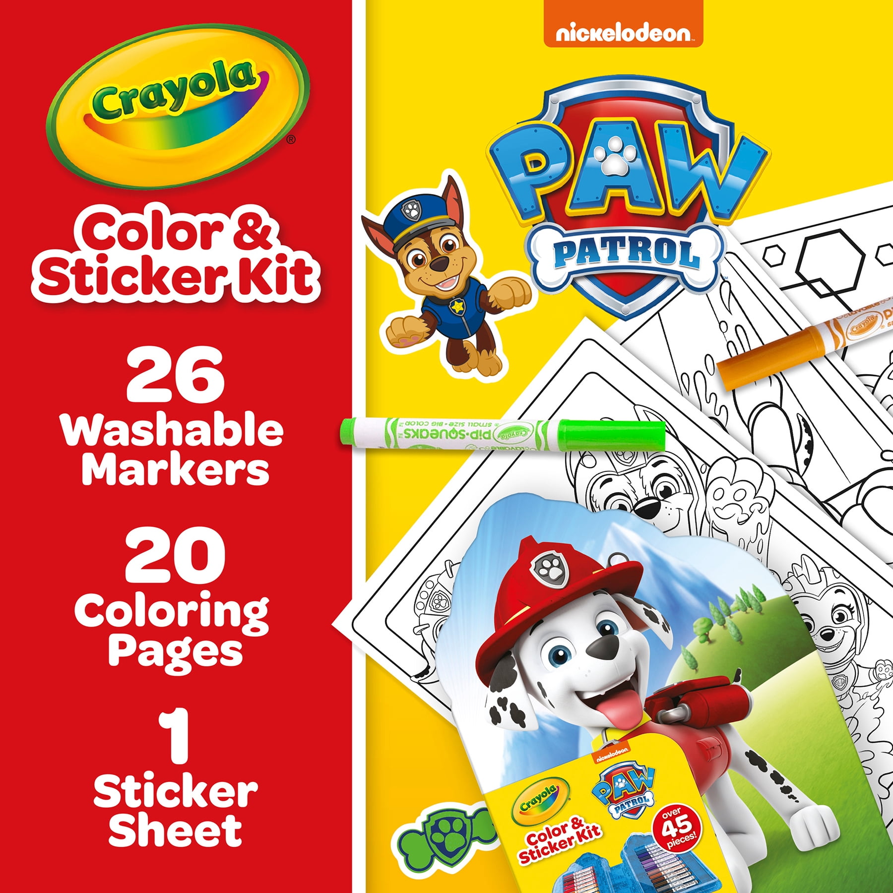 CRAYOLA LICENSED ART KIT PAW PATROL 6PK