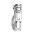 thumbnail image 2 of Real 14kt White Gold With Black Rhodium Diamond Penguins Chain Slide; for Adults and Teens; for Women and Men, 2 of 4