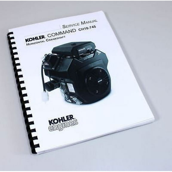 Kohler Command Pro 27 Ch18-745 Horizontal Engine Service Repair Manual Book