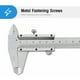 thumbnail image 3 of Calibrador a vernier, calibrador a vernier analógico de acero inoxidable de 150 mm / 0,02 mm, herramienta micrométrica de alta precisión con medición de profundidad, profesional para interiores y exteriores, 3 of 5