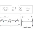 thumbnail image 5 of Transition Sunglasses Photocromic Reading Glasses for Men Sunglasses Reader Mens Square Presbyopia Magnifying Eyewear, 5 of 6