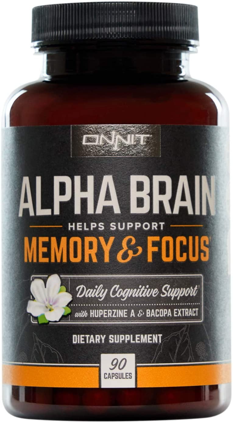 ONNIT Alpha Brain (90ct) Over 1 Million Bottles Sold Premium