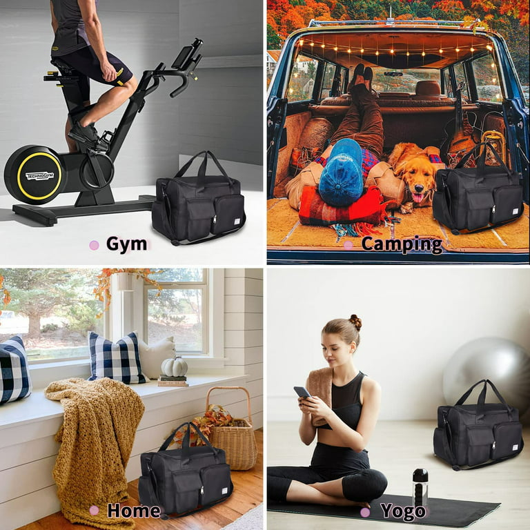 Men Women Waterproof Nylon Gym Bags Fitness Training Travel Bag Yoga Mat  Sports Bag 