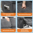 thumbnail image 6 of Manual Recliner Chair for Living Room, Ergonomic Fabric Accent Chair with Side Pockets, Breathable Upholstered Lazy Recliner Single Sofa with Steel Frame, Gray, 6 of 7