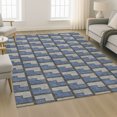 thumbnail image 6 of Addison Rugs Mayfield Premium Machine Washable Transitional Geometric Navy Rectangle Rug, 10' x 14', 6 of 6