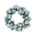 thumbnail image 5 of Artificial Wreath Front Door Wreath Garland 17.72inch Floral Summer Wreaths Flower Wreaths for Wedding Farmhouse Indoors Living Room Garden blue, 5 of 8
