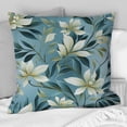 thumbnail image 4 of Designart "Seaside Leaf Symphony III" Tropical Printed Throw Pillow, 4 of 5