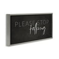 thumbnail image 3 of Stupell Industries Sassy Please Stop Talking Typography Painting Gray Floater Framed Canvas Art Print Wall Art, 25 x 11, 3 of 9
