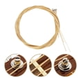 thumbnail image 1 of unbranded 1Jgo Cuerdas Para Bajo Acústico De Acero Carbono Y Latón Color Dorado Duraderas, 1 of 7