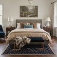 thumbnail image 2 of KUETH 2x7 Low Pile Low Pile Nature Runner Rug, Machine Washable Soft Non Slip Backing Rug Runner, ONYX BLOOM Rug for Hallway Kitchen Bedroom, 2 of 5