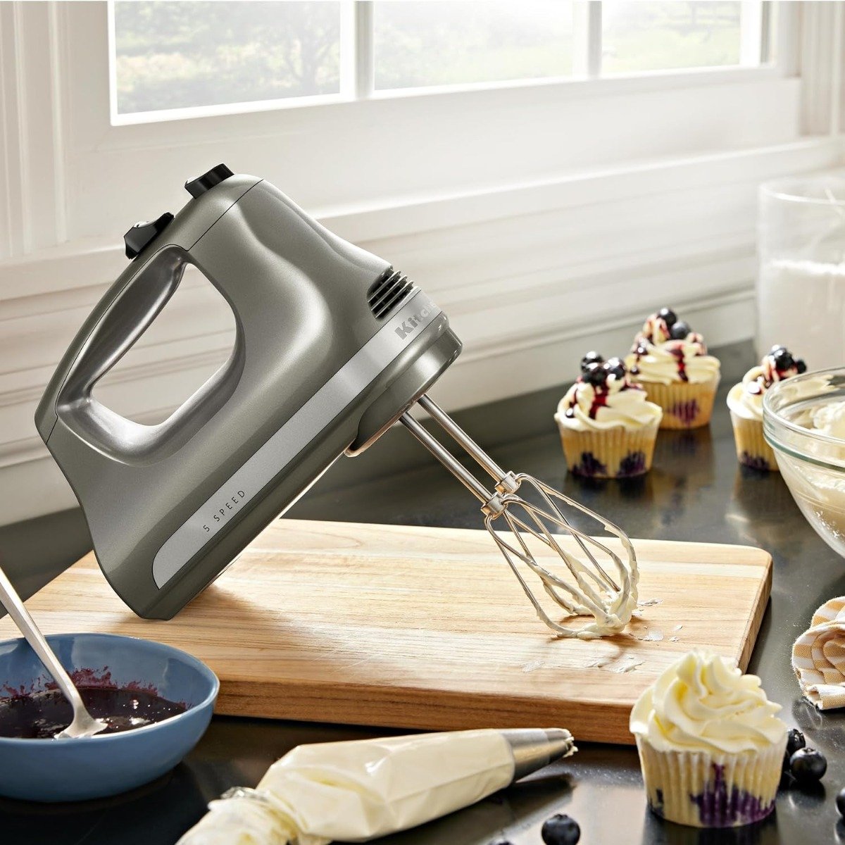 KitchenAid 5-Speed Ultra Power Hand Mixer | Contour Silver - image 4 of 4
