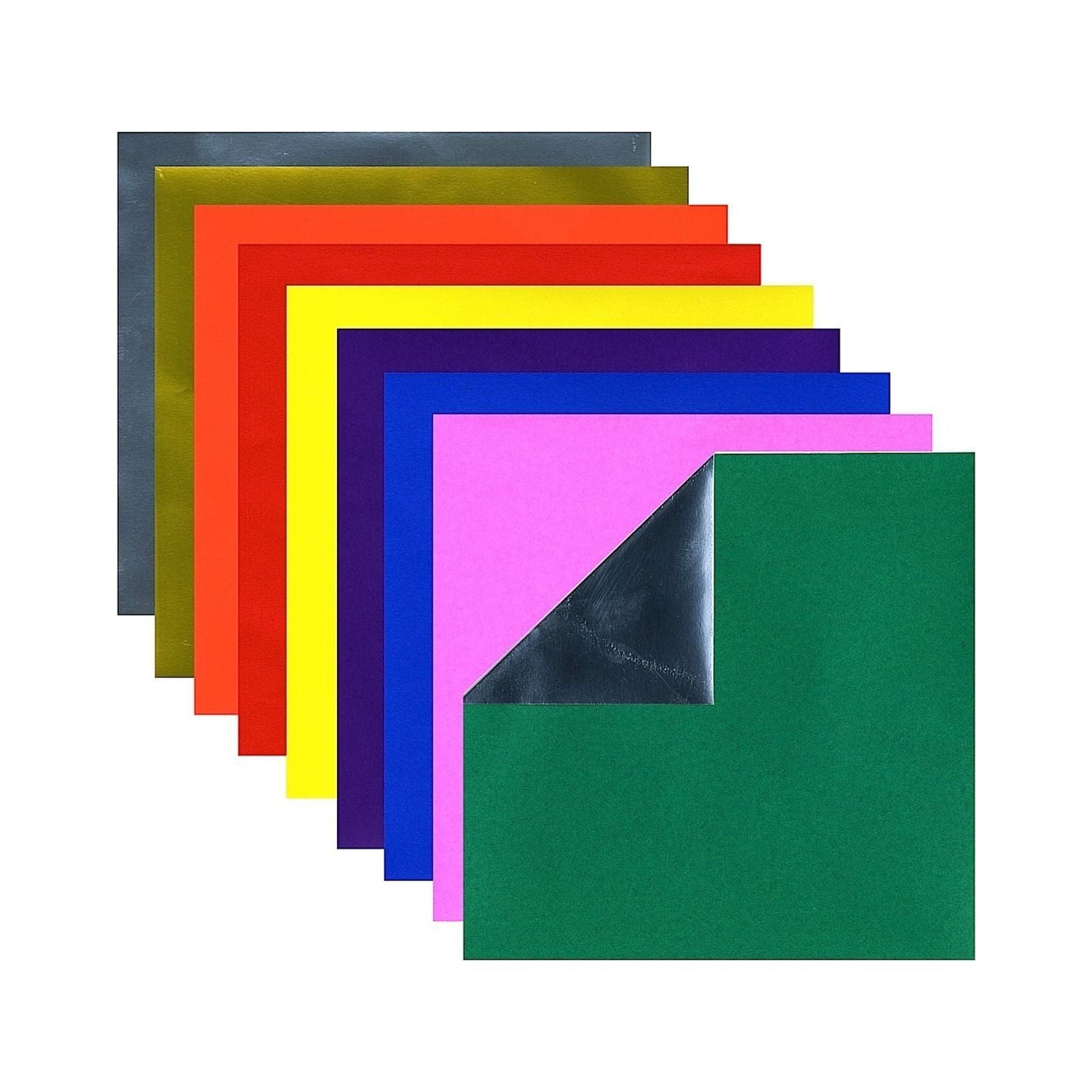 Fold'ems Origami Paper 10 metallic colors, 5 7/8 in., pack of 36 (pack of 3)