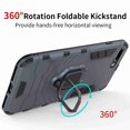 thumbnail image 4 of Dteck For iPhone 7 / iPhone 8 Case, [Magnetic Car Mount] Heavy Duty Armor Protective Rugged 2 in 1 Shock-Absorbing Case with 360 Degree Rotation Ring， Navyblue, 4 of 6
