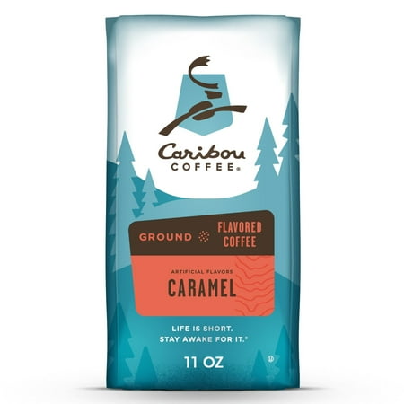 Caribou Caramel Hideaway, Medium Roast Ground Coffee, 11oz Bag