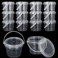 thumbnail image 1 of HLONK 12Pcs Slime Containers with Lids Plastic Clear Slime Storage Containers Small Toy Storage Case with Handles Empty Slime Buckets Thickened Sealed Storage Bucket for Slime DIY Art Cra, 1 of 7