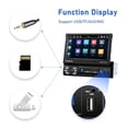 thumbnail image 6 of 7'' 1 Din Car Radio Mirror Link MP5 Player Car Stereo Wireless Carplay Android Auto Car Audio Electric Telescopic Screen Support USB/TF Card Bluetooth, 6 of 12