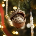 thumbnail image 6 of 9Pcs Forest Animal Acorn Ornaments, Cozy Forest Christmas Ornaments, Pine Cone Animal Christmas Tree Hangning Ornaments, 2D Acrylic Christmas Decorations for Home Decor, 6 of 7
