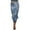 Blue, variant on Women's Skinny Jeans Stretchy High Rise Tummy Control Trendy Jeggings Denim Pants Blue S