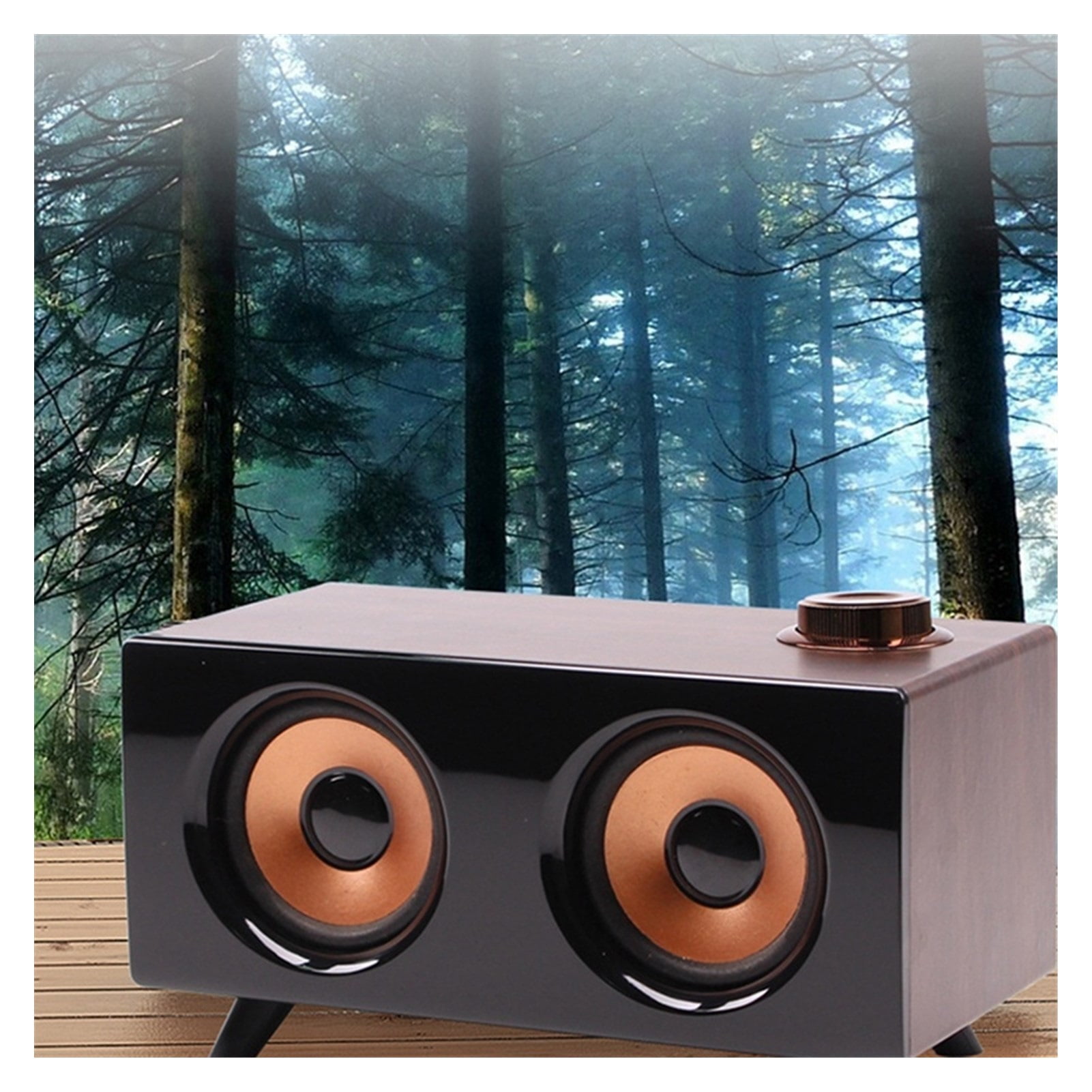 Desktop Wooden Wireless Bluetooth Portable Speaker HIFI Wireless Computer Bluetooth Speaker ,High Volume Speakers
