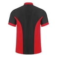 thumbnail image 4 of iefiel Unisex Chef Coat Professional Cook Chef Jacket Double-breasted Kitchen Work Uniform Top Black&Red M, 4 of 5