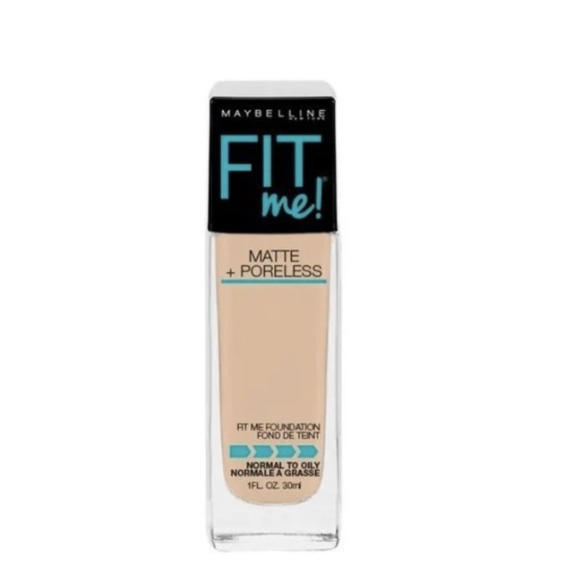 Base de maquillaje líquida Maybelline Fit Me Matte + Poreless Maybelline Fit Me Matte tono 118 light beige - 30mL Maybelline Fit Me Matte + Poreless