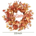 thumbnail image 2 of 22-Inch Fall Wreaths for Front Door, Physalis Wreath Fall Decor with Golden Berries and Eucalyptus Leaves, Perfect for Autumn Harvest Home and Porch Decor, 2 of 6