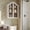 23.6"White, variant on 31.5×23.6" Arched Bathroom Wall Cabinet with Glass Doors, Wall Mounted Display Cabinet with Adjustable Shelves, Hanging Storage Cabinet for Kitchen, Living Room