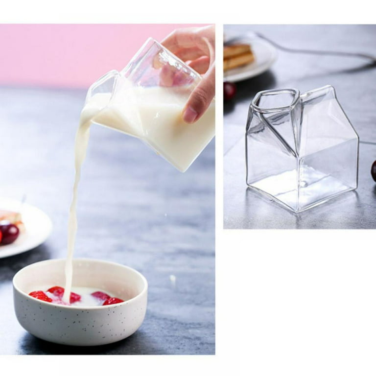 Hand blown Clear Glass Box: The Perfect Mini Milk Carton - Temu