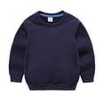 thumbnail image 2 of Kiijoy Toddler Boys Sweatshirt Unisex Solid Color Crewneck Pullover Sweatshirt, Sizes 3-4, 2 of 3