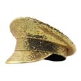 thumbnail image 3 of Performance Sequin Hat Unisex Lightweight Party Cosplay Sergeant Cap Festival Photo Prop Women Men Birthday Sailor Hat, 3 of 7