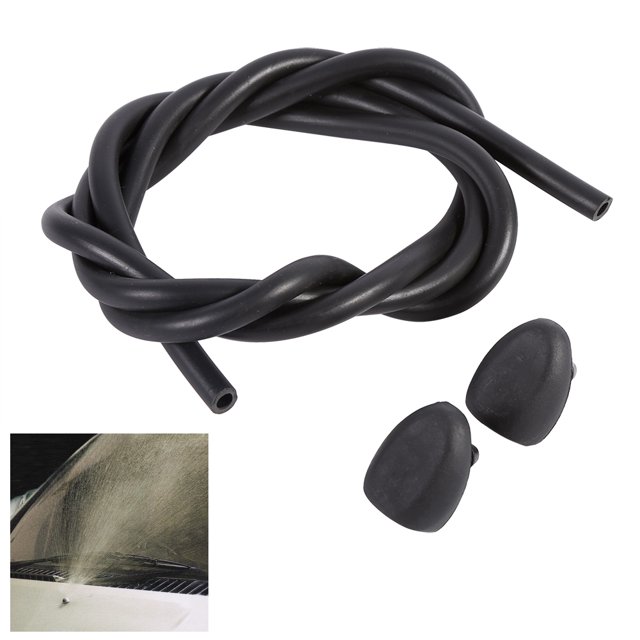 Kit de Boquillas para Limpiaparabrisas Plástico 2 Boquillas para Limpiaparabrisas Delantero Chorros de Agua para Limpiaparabrisas Aptos para Peugeot 307 Negro Anggrek Cocina, Decoración y Otros