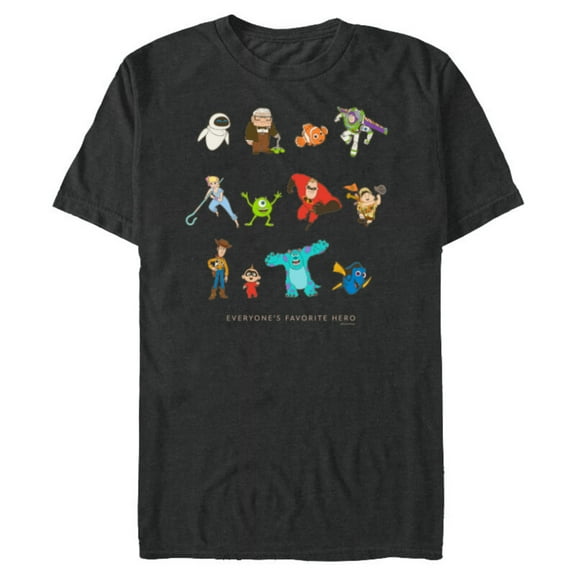 Disney and Pixar Character Everyone’s Favorite Hero - Short Sleeve Blended T-Shirt for Adults - Customized-Dark Heather