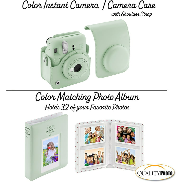 Fujifilm Instax Mini 12 Instant Camera with Case, 40 Fuji Films, Decoration  Stickers, Frames, Photo Album and More Accessory kit (Mint Green)