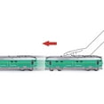 thumbnail image 4 of Locomotora de tracción de aleación a escala 1:87, modelo de juguete con música y luz. Verde, 4 of 9