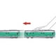 thumbnail image 3 of Locomotora de aleación de simulación 1:87 perfecl Locomotora de combustión interna Modelo de juguete Verde, 3 of 8