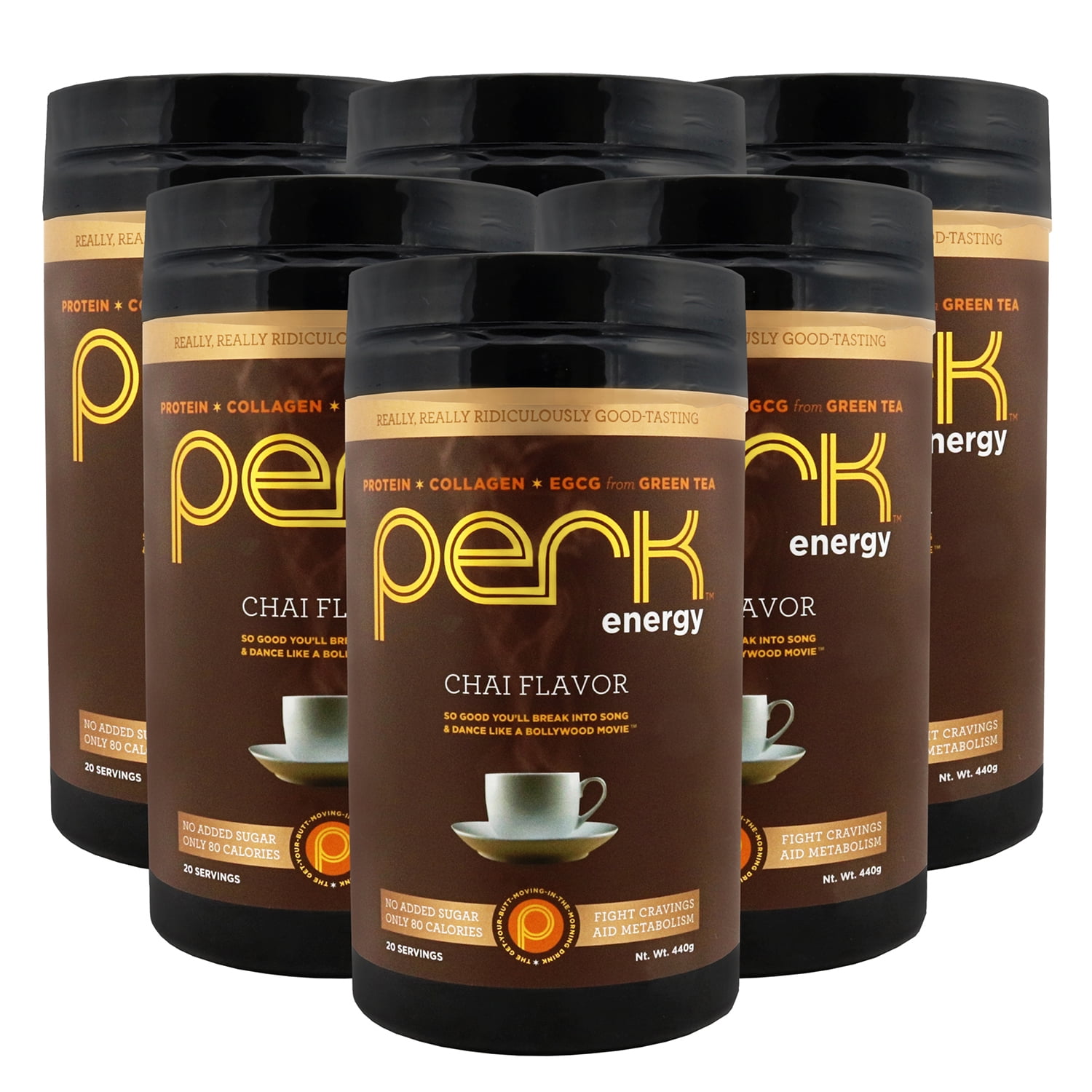 Perk Energy - Chai Flavored Beverage Mix with Zero added Sugar