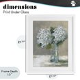 thumbnail image 4 of Stupell Industries Traditional White Hydrangeas Glass Vase White Framed Print Under Glass, 17 x 21, by Carol Robinson, 4 of 8