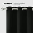 thumbnail image 2 of Deconovo Grommet Blackout Curtains for Living Room Solid Thermal Room Darkening Curtains 42x63 inch Black 2 Panels, 2 of 6