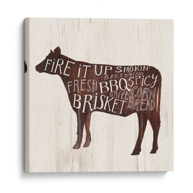 Cuadro decorativo - Casa De Campo Bbq Ii, Victoria Borges 100x100 Canvas Lab Cocina (Espacio)