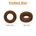 thumbnail image 2 of 14 Pairs Glasses Ear Grip 0.52" Silicone Ring Type Eyewear Retainer, Brown, 2 of 7
