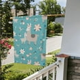 thumbnail image 5 of Wukai Teal Mama Llama Garden Flags Double Sided Welcome Garden Yard House Flags Outside Outdoor House (Only Flag), 5 of 8