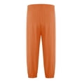 thumbnail image 3 of Zaldita Boys Girls Elastic Harem Bloomer Pants Pull-on Trousers Loose Jogger Leggings Orange 18-24 Months, 3 of 4