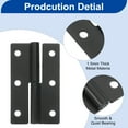 thumbnail image 3 of Uxcell 6Pcs Bisagra Desmontable, Bisagras Desmontables Izquierda de 2.5", Negros, 3 of 5