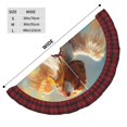 thumbnail image 3 of Sigee Rainbow English Cocker Spaniel for Christmas Decoration Tree Skirt Christmas Plaid Tree Skirt,Christmas home decor Holiday Tree Skirt Fits TChristmas Tree-30", 3 of 6