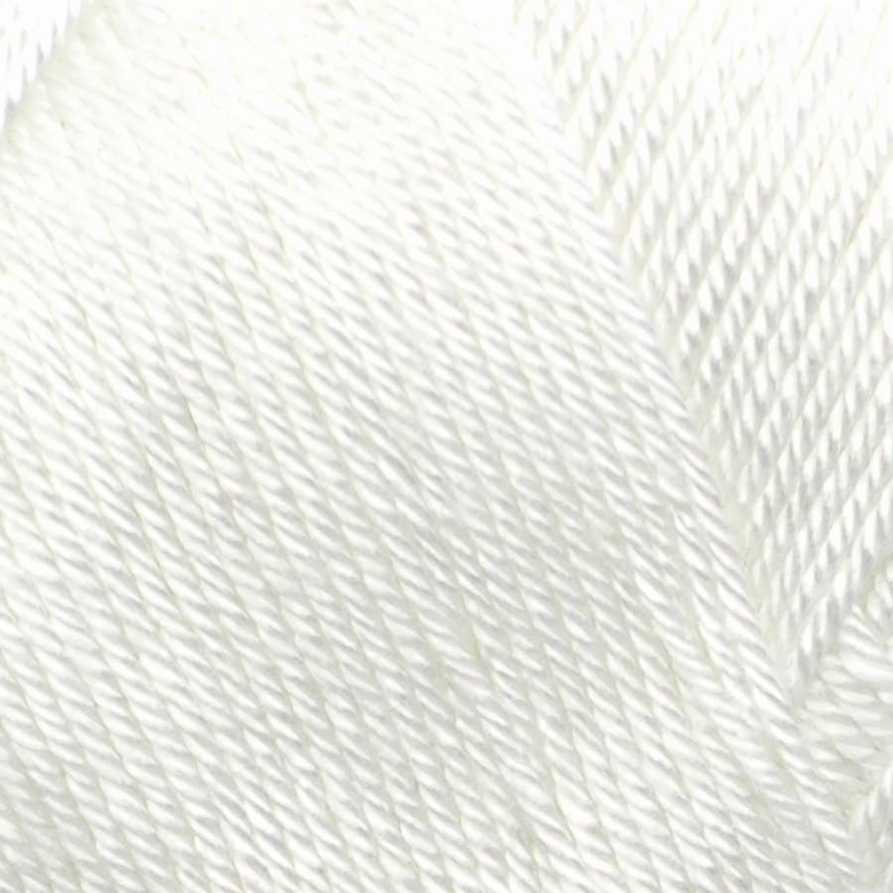 Estako Dream, (3 Skeins Pack) 100% Microfiber Acrylic Yarn, Soft, Super Fino/Fingering Weight (1) for Crochet and Knitting (3 x 3.5 Oz) / (3 x 382 Yrds) ( 70171 - White )