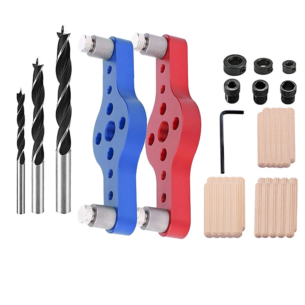 Geemin Vertical Pocket Hole Drilling Jig Woodworking Dowelling Jig Locator Wood Dowel