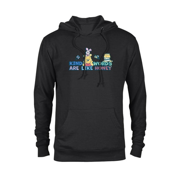 Disney Winnie the Pooh Kind Words Are Like Honey - Pullover Hoodie for Adults - Customized-Black