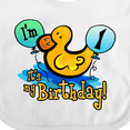 thumbnail image 4 of Inktastic Ducky 1st Birthday Boys or Girls Baby Bib, 4 of 4