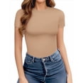thumbnail image 2 of Body MANGOPOP de manga corta con cuello redondo 95% algodón para mujer, 2 of 5